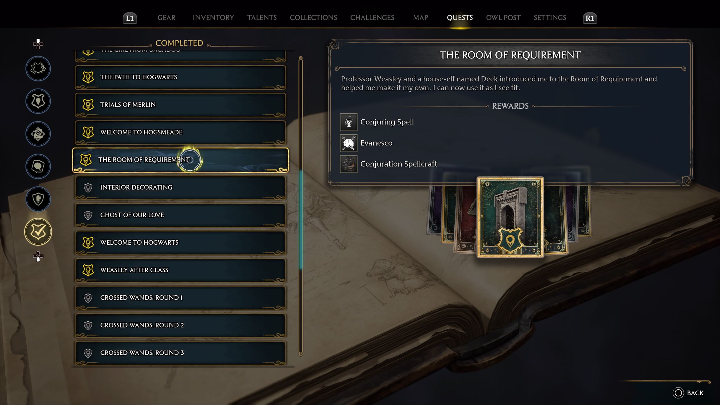 Hogwarts Legacy Room of Requirement Quest