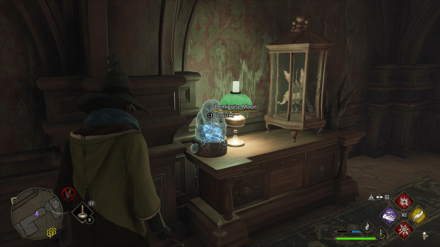 Hogwarts Legacy - Library Restricted Section Demiguise Statue World View