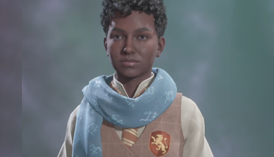 Fringed Cerulean Runic Scarf