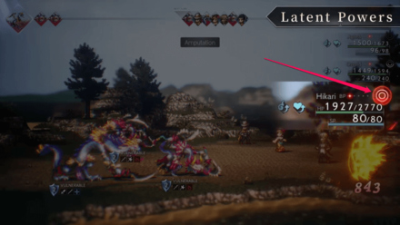 Octopath Traveler 2 - Latent Power Gauge
