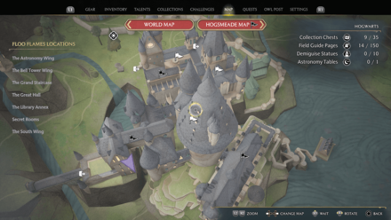 Hogwarts Legacy - Clock Tower Pendulum Map Location