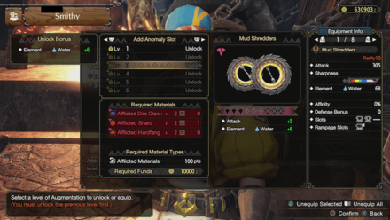 MH Rise Sunbreak - Augment Slot Bonuses in Title Update 4