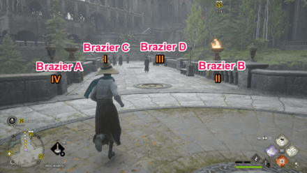 Hogwarts Legacy - Bridge Puzzle Braziers