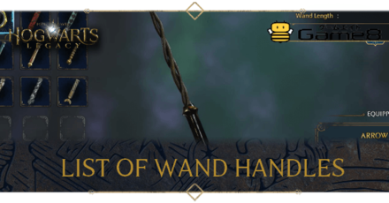 Hogwarts Legacy List of Wand Handles