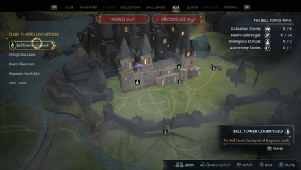 Hogwarts Legacy - Bell Tower Map Location