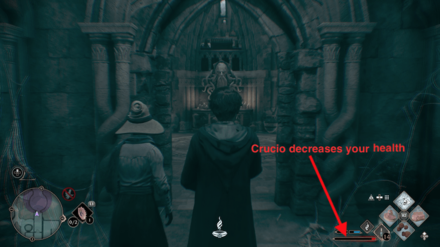 Hogwarts Legacy - Crucio Decreases Your Health