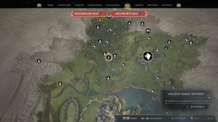 Hogwarts Legacy - Underground Tomb Map Location