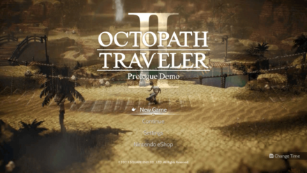 Octopath Traveler 2 - Prologue Demo Title Screen