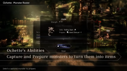 Octopath Traveler 2 Ochette Prepares Island Skewers