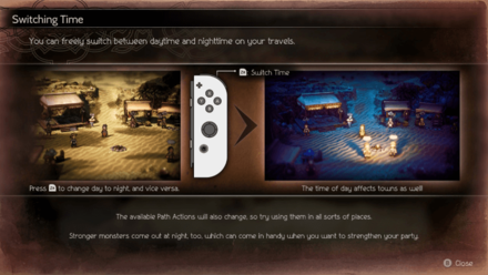 Octopath Traveler 2 - Switching Time of Day