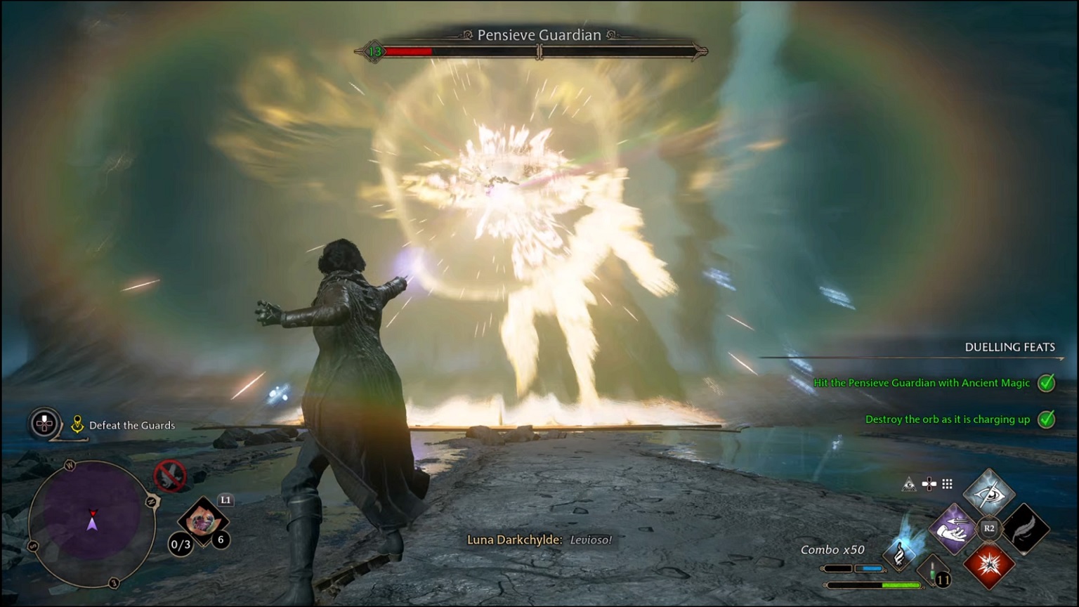 Hogwarts Legacy - destroying the Pensieve Guardian