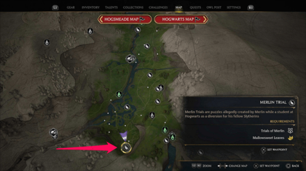 Hogwarts Legacy - Merlin Trial near Coastal Cavern