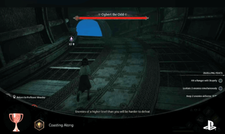 Hogwarts Legacy - Receiving the Coasting Along Trophy