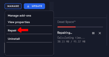 Dead Space Remake (2023) - EA App Repair