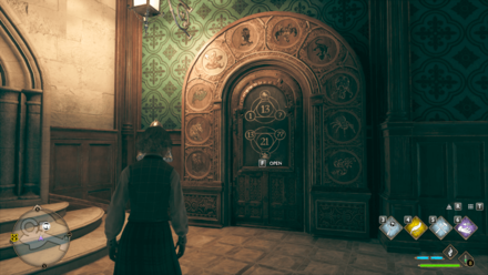 Ravenclaw Tower (13 - 21) Door Puzzle Location
