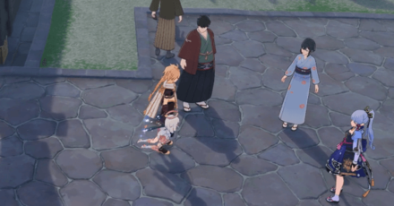 Genshin - Unexpected Battle Step 7 - Talk to Chisato Ayaka and Onodera