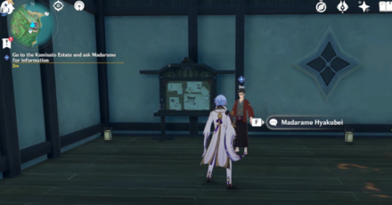 Genshin - Unexpected Battle Step 3 - Talk to Madarame Hyakubei
