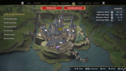 Great Hall (24 - 14) Door Puzzle Map Location