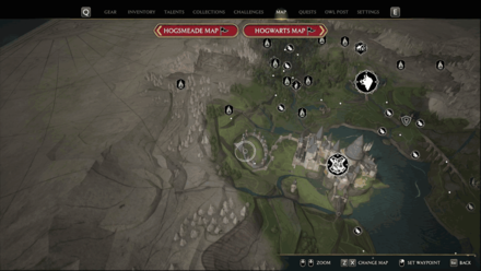 Hogwarts Quidditch Arena map