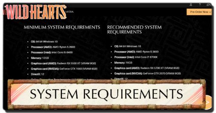 Wild Hearts - System Requirements