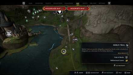 Hogwarts Legacy - Merlin Trial - Southwest of Aranshire, beside the railway