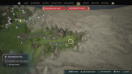 Hogwarts Legacy - Tempeste Throne Map Location