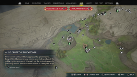 Hogwarts Legacy - Belgruff the Bludgeoner Map Location