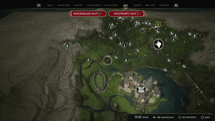 North Hogwarts Region map