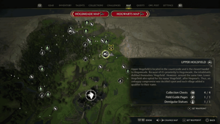 Hogsmeade Valley Upper Hogsfield map