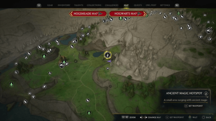 Ancient Magic Hotspot - Feldcroft Region - East of Feldcroft Map View