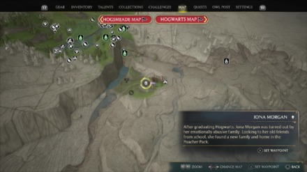 Hogwarts Legacy - Iona Morgan Map Location