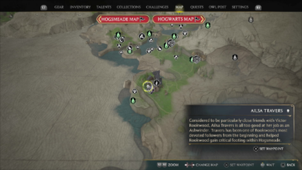 Hogwarts Legacy - Ailsa Travers Map Location