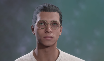 Gold Rimmed Circular Spectacles