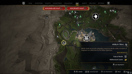 Hogwarts Legacy - Merlin Trial - Southwest of Quidditch Arena