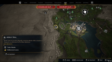 Hogwarts Legacy - Merlin Trial - West of Quidditch Arena