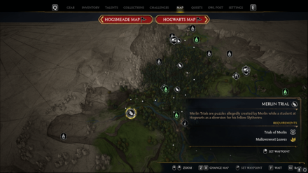 Hogwarts Legacy - Merlin Trial - West of East North Hogwarts Region