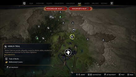 Hogwarts Legacy - Merlin Trials - North of Hogsmeade
