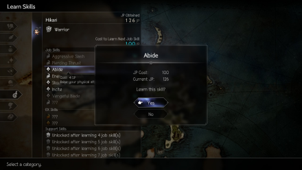 Octopath Traveler 2 Buy Skills with Job Points