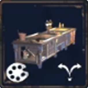 Scientific Potting Table With Two Medium Pot