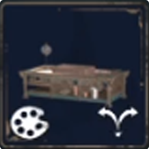 Scientific Potting Table With A Medium Pot