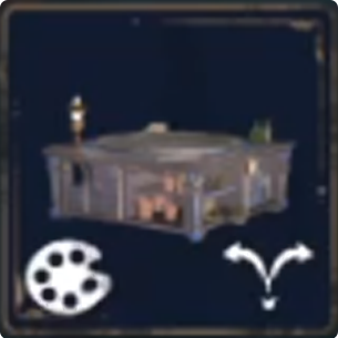 Scientific Potting Table With A Large Pot