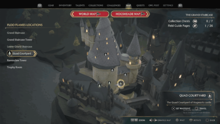 Grand Staircase Quad Courtyard map