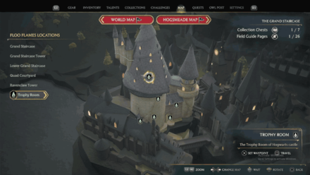 Grand Staircase Trophy Room map