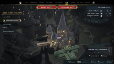 Library Annex - Divination Classroom Map View