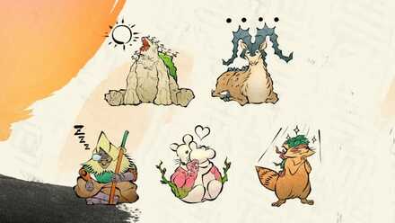 Wild Hearts Pre-Order Chat Stamps