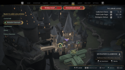 Library Annex - Divination Classroom Map View 2