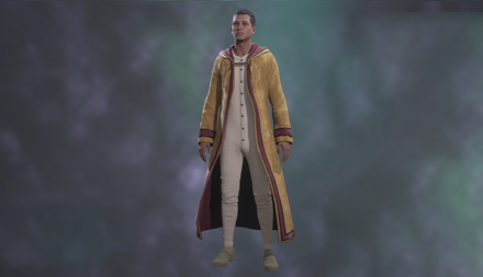 Regal Golden Silk Robe