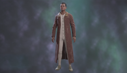 Currant Patterned Longcoat