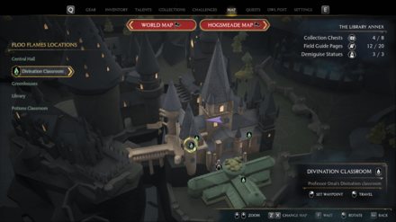 Library Annex - Divination Classroom Map View 3