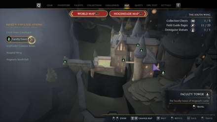 South Wing - Faculty Tower Map View